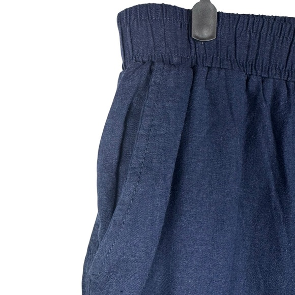 Briggs Women’s Linen blend Pull on Pants Elastic Waistband Size Large Wide Leg - Picture 3 of 8